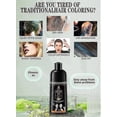 thumbnail image 2 of Instant Hair Dye Shampoo for Gray Hair Coverage,Hair Color Shampoo for Men/Women,3 in 1-100% Grey Cover,Herbal Ingredients Hair Shampoo 420ML, 2 of 5