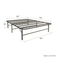 Mainstays Metal Platform Bed Frame and Mattress Foundation, Black