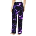 thumbnail image 6 of Pajama Pants Women, Galaxy Lightning Sweatpants Soft Sleep Lounge Pants, Casual PJ Bottoms Pants with Pockets, 6 of 7