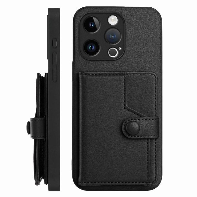 FOXDOCK Étui pour iPhone 13 pro avec Porte-Cartes à Blocage RFID - Design Élégant à Fermeture à Bouton
