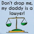 thumbnail image 2 of CafePress - My Daddy Is A Lawyer Body Suit - Baby Light Bodysuit, Size Newborn - 24 Months, 2 of 4