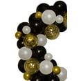 thumbnail image 3 of Famzigo DIY Arch Balloon Garland Kit - Gold Black & White - Durable Boho Balloon Decoration - Beautiful Wedding, Quincenera, Birthday Arch - Easy Assembly - Photo Backdrop - Balloon Pump - Confetti, 3 of 5