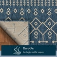thumbnail image 4 of Well Woven Indoor/Outdoor Roung Rug 3'11" Nors Blue Nordic Lattice, 4 of 7