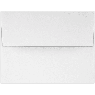 LUXPaper A4 Invitation Envelopes, 4 1/4 x 6 1/4, 80 lb. White, 50 Pack