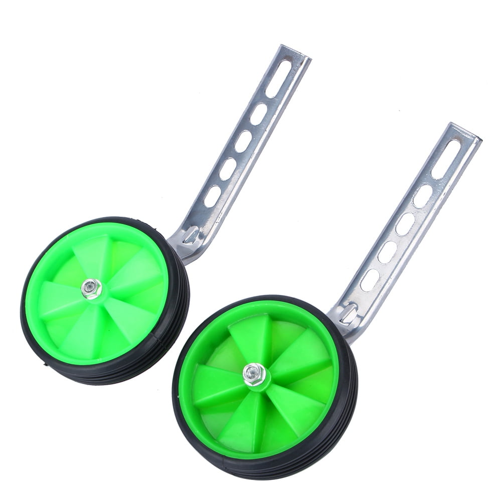ACOUTO Training Wheels,Universal Bicycle Training Wheels 12-20 Children Bike Side Wheels Stabiliser(Green)