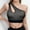 Gray, variant on Women's Sports Bras Plus Size Medium Under $5 Solid Color Thin Style Ventilate No Buckle Bra Without Steel Rim