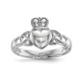 thumbnail image 1 of 925 Sterling Silver Claddagh Ring Celtic, 1 of 9