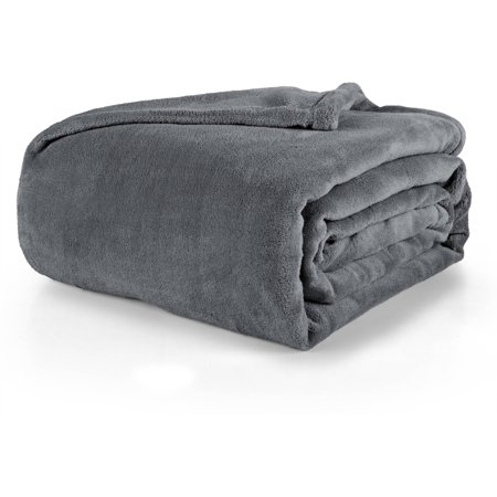 Plush Bed Blanket Dark Purple King Size Plush Bed Blanket Dark Purple King Size