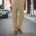 thumbnail image 6 of Men's Cargo Pants Little Year Mechanic Pants Mens Cargo Mens S Olive Men Relaxed Fitting Men Slim Fit Work Pant for Construction Slim for Men's Twill Khaki S, 6 of 9