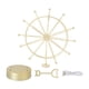 thumbnail image 1 of Adorno de movimiento perpetuo Ticfox dorado, 1 of 14