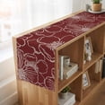 thumbnail image 6 of Table Runners 72 Inches Long Dress Scarves, Red Flowers Farmhouse Kitchen/Dining Table Runner, Coffee Tablerunners, Spring Floral Botanical Modern Art 18x72 Inch, 6 of 9