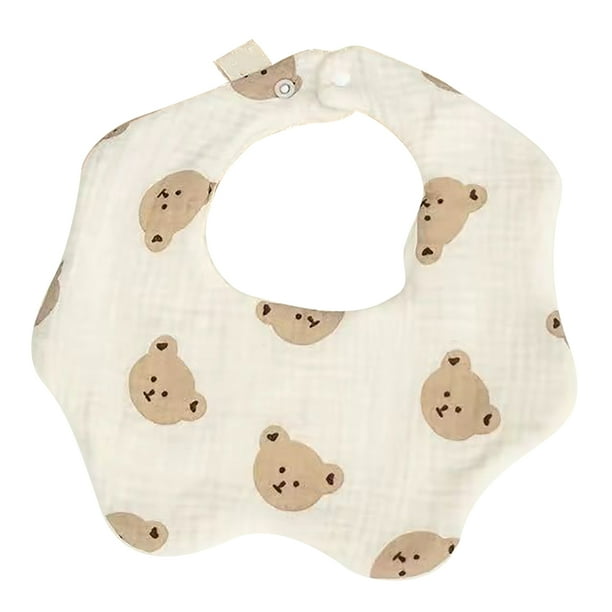Babero de Pétalos de Bebé, Bebé Lindo Babero Transpirable Para El Verano