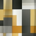 thumbnail image 4 of Designart "Harmonious Arrangement Of Taupe Geometric Blocks" Geometric Blackout Curtain Single Panel, 4 of 4