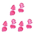 thumbnail image 3 of stanreset 4 Pieces/Set ABS Cake Mold Reusable Washable Christmas Themed Kitchen Bakery Baking Cookie Mould Tool Accessories Pink 3Set, 3 of 6