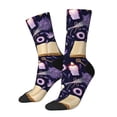 thumbnail image 1 of Balery Lavender Flowers Calcetas Largas con Estampado para Hombre y Mujer – Suaves y Transpirables, Talla Única (US 5-11), 1 of 6
