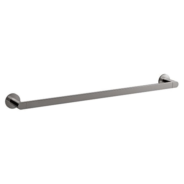 KOHLER K-73142-TT Composed 24-Inch Bathroom Towel Bar, Titanium