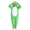 thumbnail image 4 of Ruyang Kids Plush Hooded Jumpsuit Frog Animal Long Sleeve Zip Up Bodysuits Toddler Boys Girls Holiday Dress Up Role Play Outfit, 4 of 9