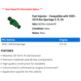 thumbnail image 2 of Fuel Injector - Compatible with 2005 - 2010 Kia Sportage 2.7L V6 2006 2007 2008 2009, 2 of 2