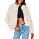 thumbnail image 1 of Abrigos de Invierno para Mujer, Chaqueta Corta de Forro , de Piel Sintética, Larga, Bolsillos, Abrigos Peludos y Cálidos, Ropa de Otoño. S, 1 of 10