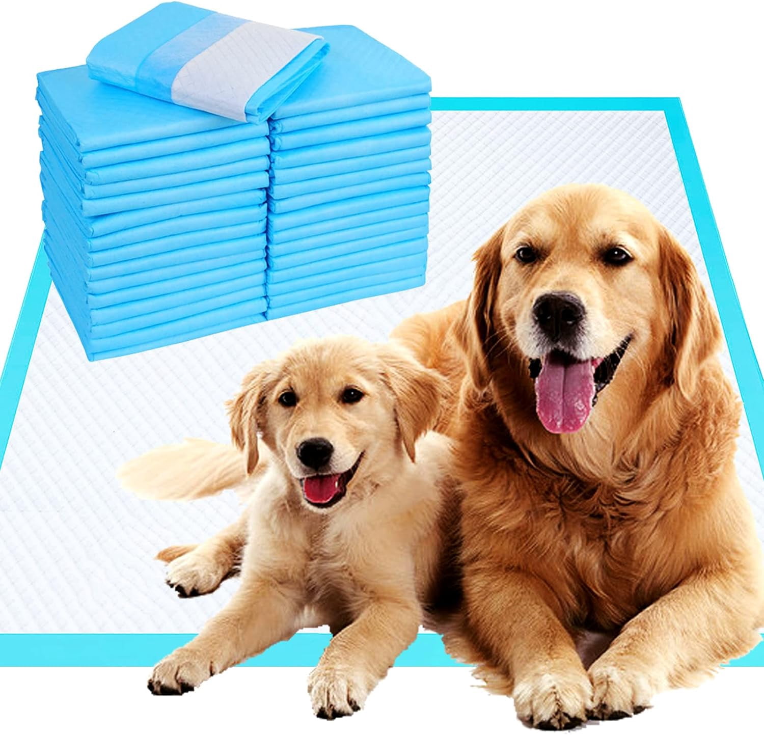 40 Count Dog Pee Pads Extra Large,36"x36"Pee Pads for Dogs Absorbent & Leak-Proof,Disposable Pet Training and Puppy Pads for Cats Dogs Rabbit