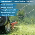 thumbnail image 3 of Cable de control de la cuchilla Unique Bargains No.946-1113A/746-1113A para Troy-Bilt TB210/TB200/TB320 para Craftsman 247.37440 /247.377000/247.377050, 3 of 7