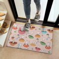 thumbnail image 2 of Colorful Mushroom Cartoon Pink Pattern Door Rugs,Washable Non Slip Door Mats Indoor,Decorative Door Mats,Entry Mat Indoor for Entrance,Bedroom,Kitchen,Bathroom,16"x24", 2 of 6