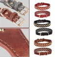 thumbnail image 2 of Soft Leather Pet Dog Collar Rivet Studded Adjustable for Medium Large Dogs. W9W2, 2 of 9