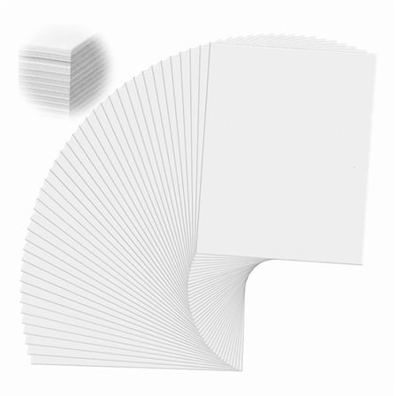 50 Pack Foam Boards-White