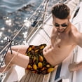 thumbnail image 2 of luoweisi Men's Beach Shorts Quick Dry Swim Trunks with Mesh Lining Acorns M, 2 of 5