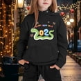 thumbnail image 2 of Jamsmile Toddler Girls Outfits Sets Long Sleeve 2025 Print Hooded Hoodie Tops + Pants Kids Tracksuits Sets, 2 of 4