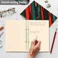 thumbnail image 4 of FORMRS 1-Subject Spiral Notebook 8" x 5" College Ruled 60 Refillable Sheet A5 Hard Cover, Green Stars Abstract, 4 of 7