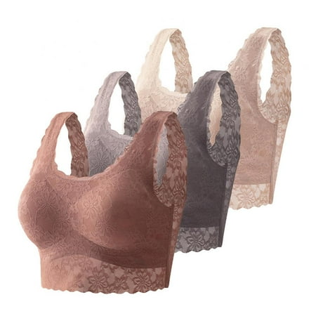 

Sleep Bras Thin Soft Comfy Daily Bras Seamless Leisure Bras for Women A to D Cup