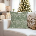 thumbnail image 4 of Ethan Taylor Botanical Throw Pillow Soft Cushion Cover 'William Morris Botanical Pattern II Botanicals Cottagecore' Classic Pattern Decorative Square Accent Pillow Case, 18x18 Inches, Green, Gray, 4 of 5