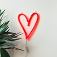 thumbnail image 6 of Ampedco | Amped Co Heart Led Neon Light Wall Hanging Room Decor Red 138 X, 6 of 9