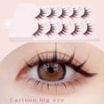 thumbnail image 4 of 10Pairs Lash Clusters, False Eyelashes, Eyelash Extensions, Natural Stylish Exquisite Makeup Extensions Eye Lashes for Women's Make Up, Black, 4 of 6
