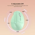 thumbnail image 2 of KYSONA EM9 Souris Ergonomique Verticale Verte - 4000DPI Réglable, Design Concentré sur la Santé avec Récepteur USB et Manuel d'Instructions Inclus pour une Utilisation Confortable en Ordinateur, 2 of 6