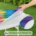 thumbnail image 5 of Colorful Tie Dye Pattern Round Fitted Tablecloth with Elastic Edge,Dining Table Cover Waterproof,Outdoor Round Tablecloth for Camping,Dining,Indoor and Outdoor, 5 of 7