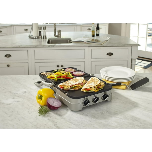 Cuisinart Stainless Steel 5-in-1 Griddler with Reversible Nonstick