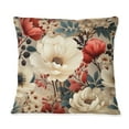 thumbnail image 2 of Designart "Antique White Bohemian Floral Joy I" Floral Printed Throw Pillow, 2 of 5