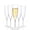 Clear-36, variant on 12 Colorful Plastic Champagne Flutes, 6 Oz Disposable Party Toast Cups