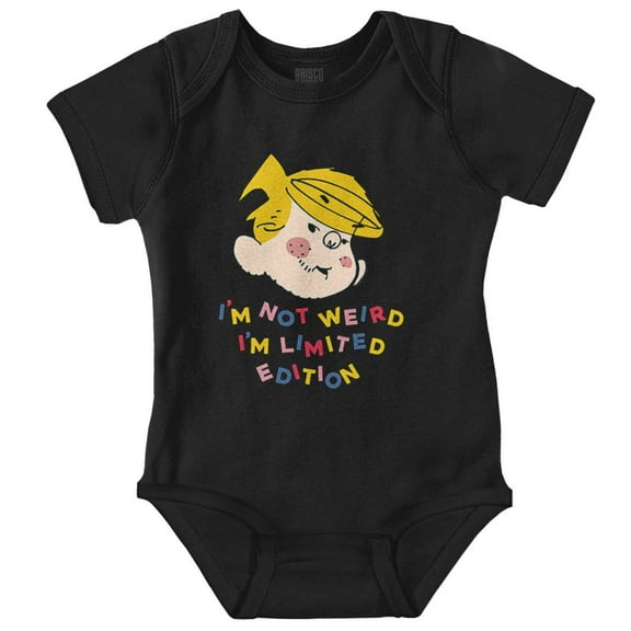 Dennis The Menace I'm Not Weird Romper Boys or Girls Infant Baby Brisco Brands NB
