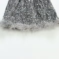 thumbnail image 4 of XXWXYD Sparkly Sequin Tu𝗍u Skirt Elastic Waist Shiny Tulle Ballet Dance Dress Toddler Baby Puffy Mesh Par𝗍y Outfit Girls A Line Princess Costum𝖾 Flared, 4 of 9