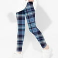 thumbnail image 4 of Utoimkio Girls Plaid Printed Stretch Leggings Soft Comfortable Ankle Length Pants Leggings for Kid Little Girls 3-8 Years, 4 of 6