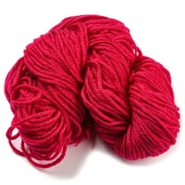 3 Skein Acrylic Fiber Yarn for Weaving Knitting Crochet Red 3mm Cotton