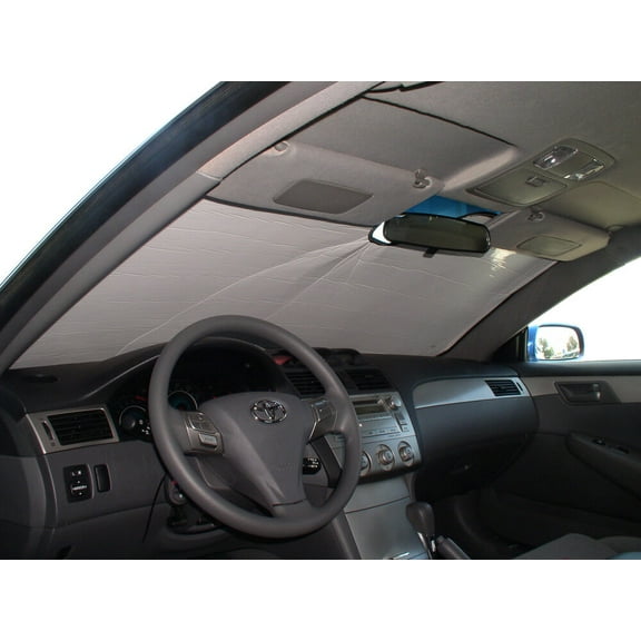 HeatShield, The Original Windshield Sun Shade, Custom-Fit for Toyota Solara Convertible 2005, 2006, 2007, 2008, Silver Series