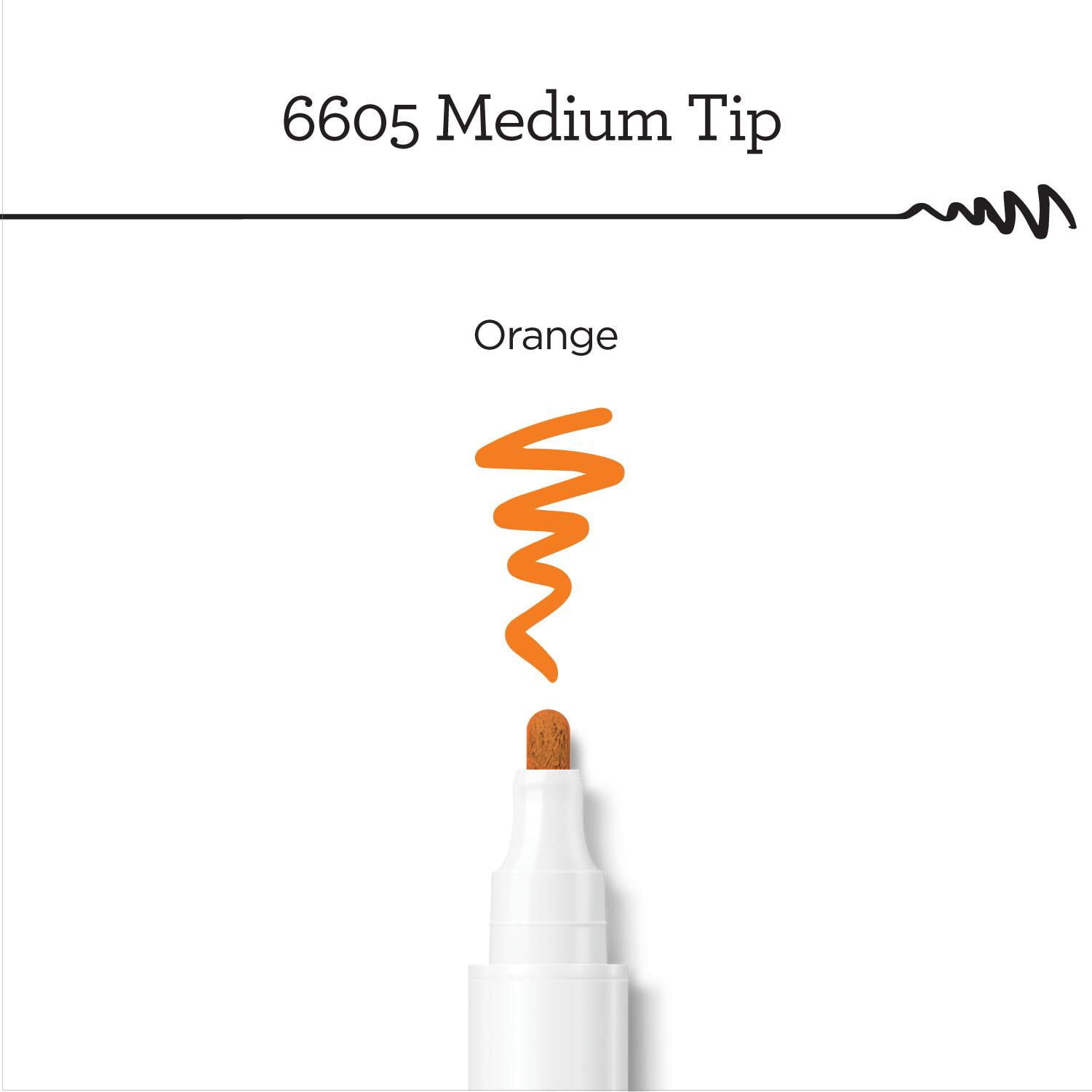Apple Barrel Multi-Surface Medium Tip Paint Pen, Orange, 1 Piece