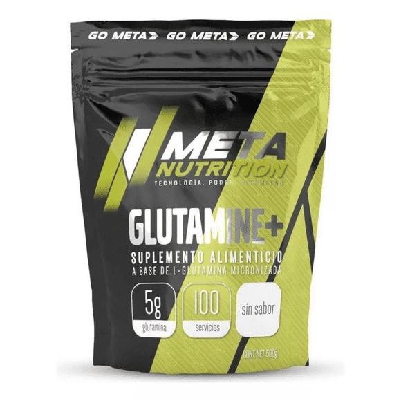 META NUTRITION GLUTAMINA 500 GRS 100 SERVICIOS
