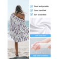 thumbnail image 6 of Abstract Vintage Paisley Beach Towels Blanket Soft & Absorbent Quick Dry Microfiber Boho Floral Texture Pool Towels for Swimming ,Yoga, Sports, Gym, Camping,Large 30X60in, Blue Purple, 6 of 7