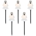 thumbnail image 2 of Northlight Lighted Ghost Shaped Halloween Outdoor Pathway Markers - 13" - Set of 5, 2 of 9