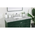 thumbnail image 4 of Elegant Decor Americana 42" Metal MDF Marble Single Bathroom Vanity in Green, 4 of 8